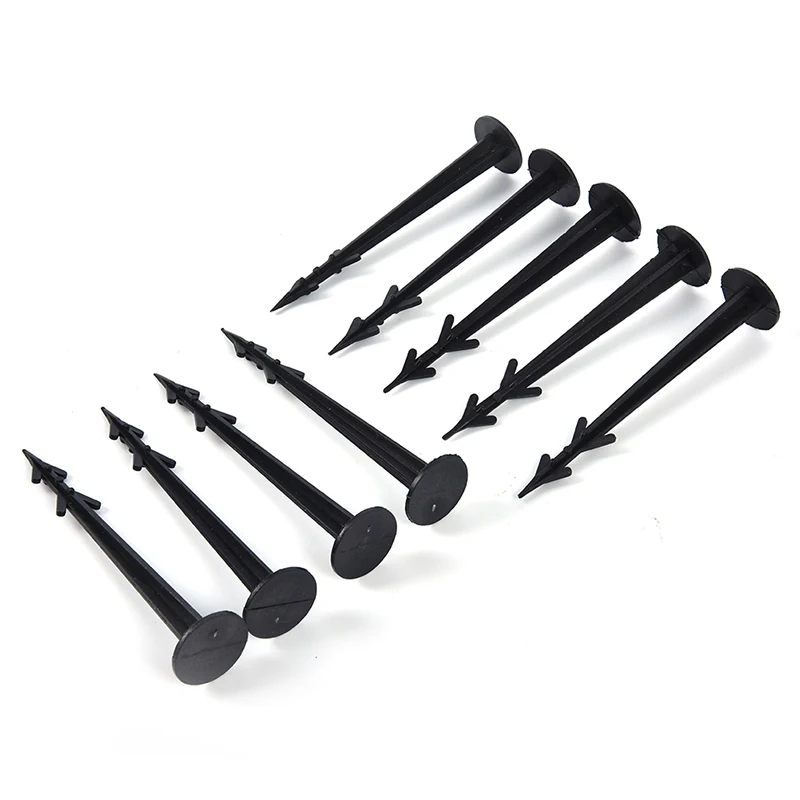 Garden staples plant stakes 50Pcs Plastic Garden Stakes Pegs Ground Nail Fixed Anti Insect Net