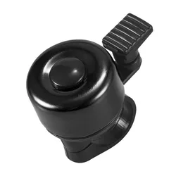 Aluminum Alloy Bicycle Bell - MTB Safety Sound Alarm for Handlebars, Cycling Warning for Children (Black)