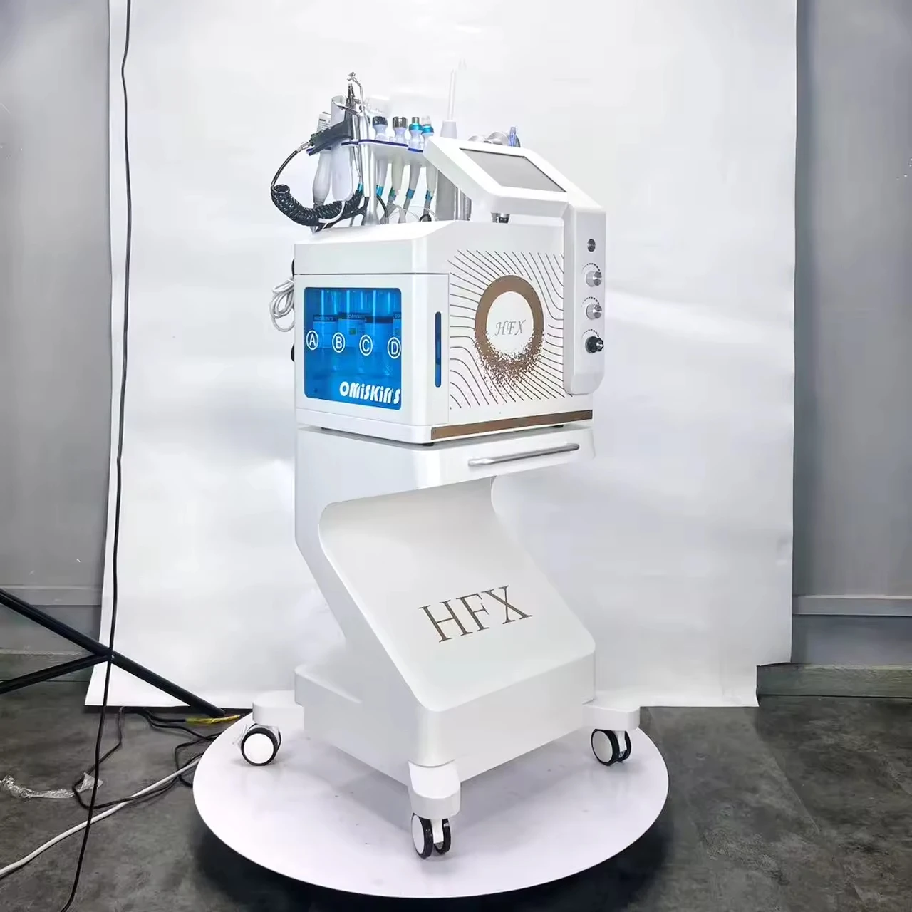 14 in 1 Beauty Oxygen Jet Oxygen Facial Skin Tightening Machine Face Cleaning Beauty Salon Machine