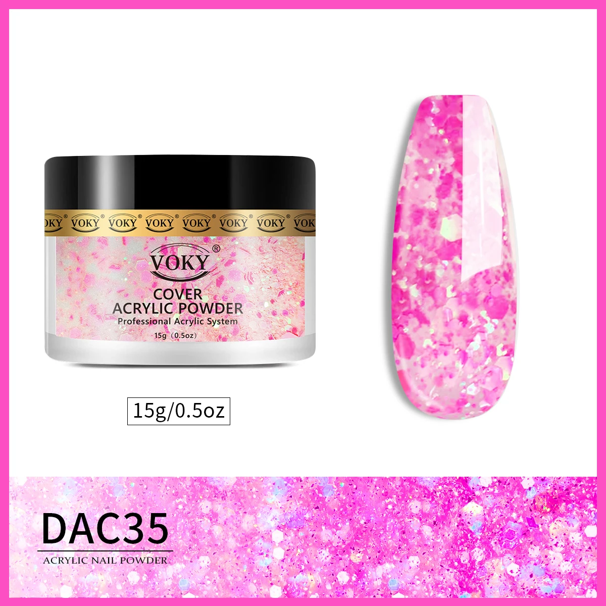 Acrylic Powder Professional Nail Powder For Acrylic Nails To Be Used With Monomer Acrylic Nail Liquid 6