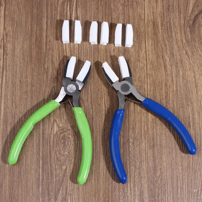 핫세일 나일론 죠 플라이어 탄소강 공예 플랫 노즈 플라이어 DIY 도구 비딩 루핑 쉐이핑 와이어 쥬얼리 제작용