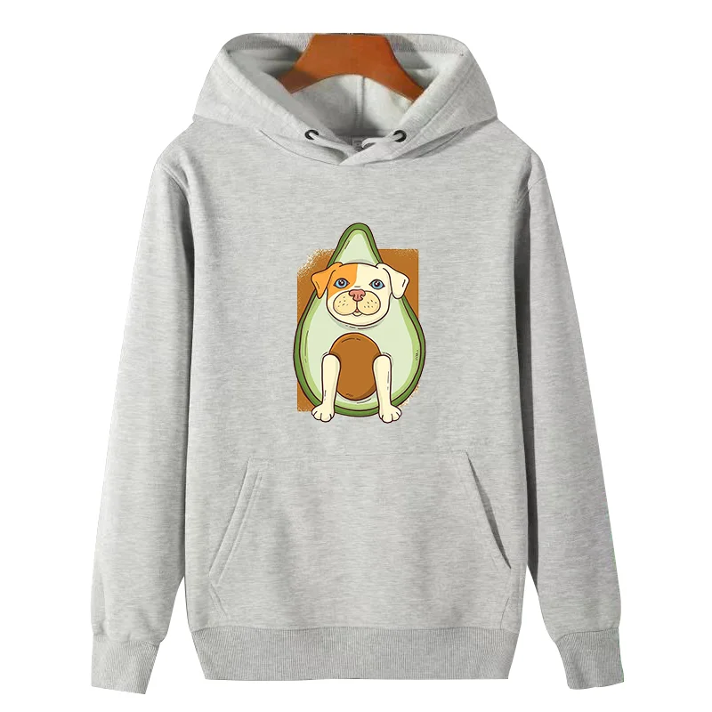 

Fashion Funny Avocado Dog Unisex Graphic Hooded Sweatshirts Winter Fleece Hoodie Thick Sweater Essentials Hoodie Man Sweatshirts