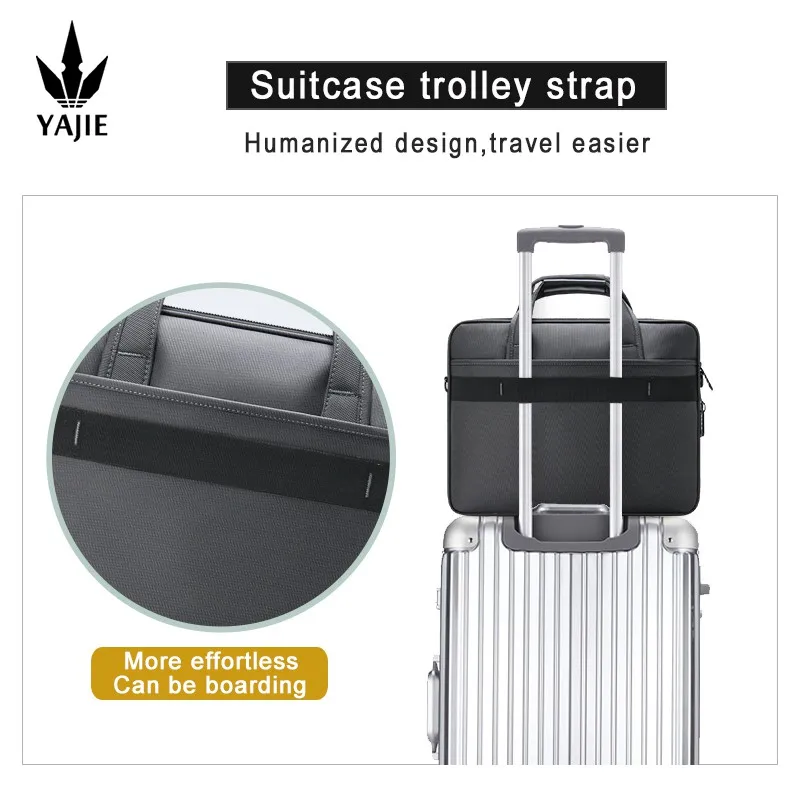 Large Capacity Briefcase Bag Men Business Bag 15.6 inch Laptop Bag Shoulder Bags Canvas Handbags Notebook Bag Messenger Bags 3