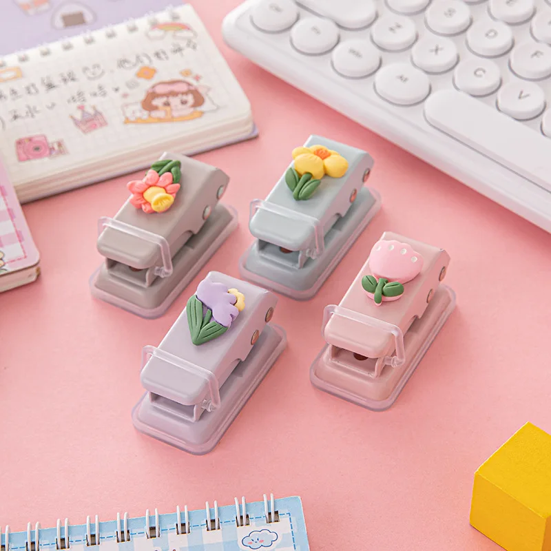 

6mm Single Hole Paper Puncher DIY Punching Machine Kawaii Round Hole Puncher Photo Album Circle Cutter Office Binding Supplies