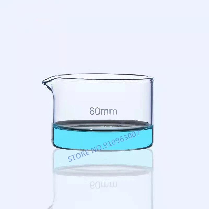 1pc High borosilicate glass crystallizing dish Circular dish Laboratory High temperature resistance lab glass supplies petri culture dish