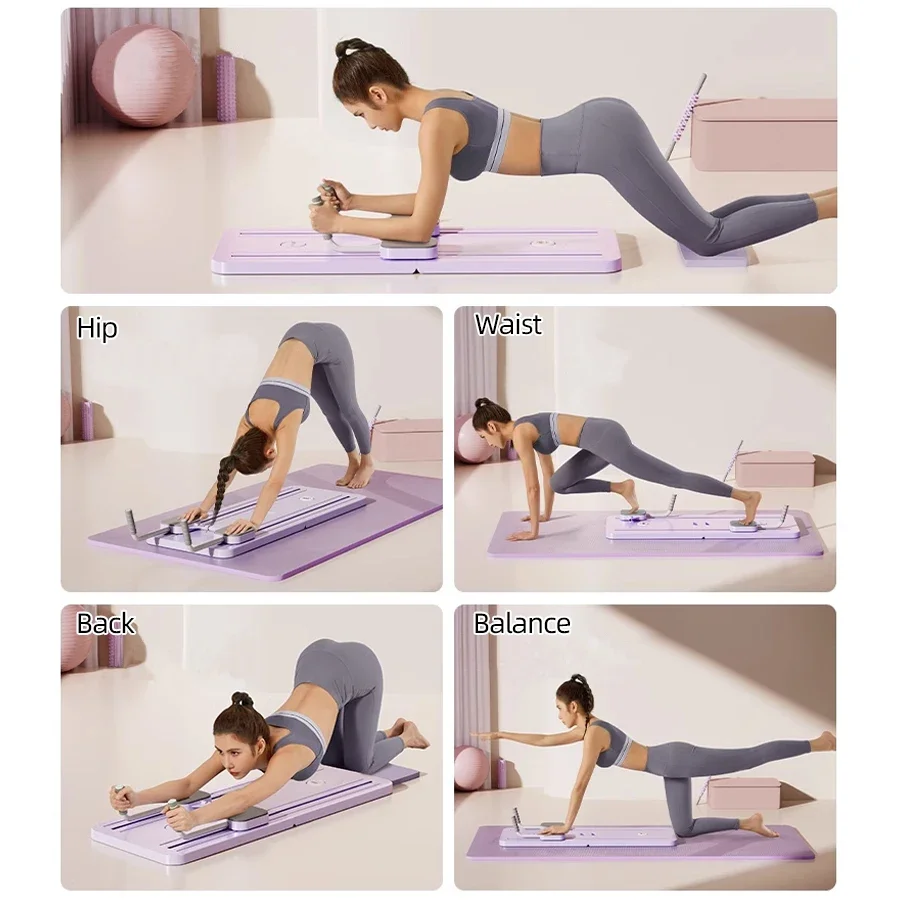Pilates Multifunctional Abdominal Board Abs Core Exercise Trainer Board portable mens womens gym Workout Equipment Lb dumbbells