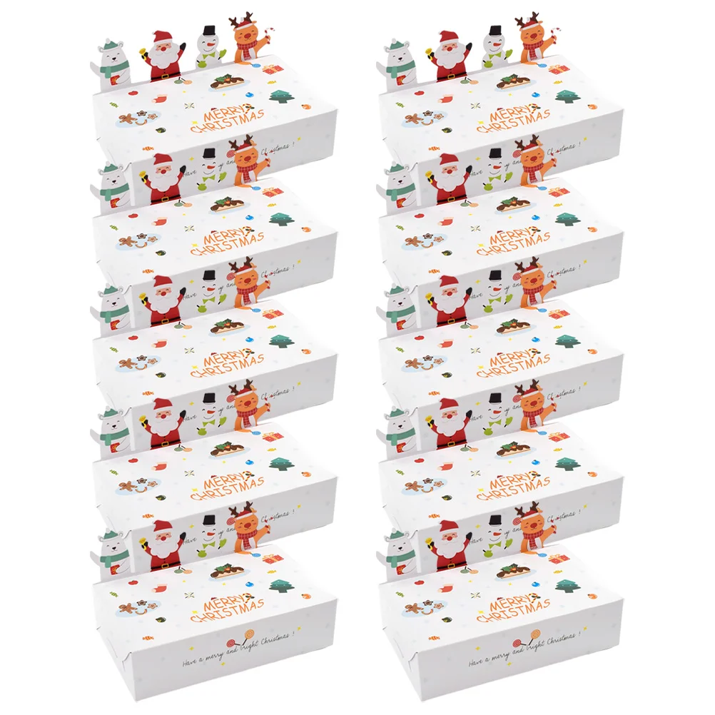 

Christmas Festival Candy Boxes Gift Wrapping Box Small Gift Box Holiday Goodie Paper Boxes
