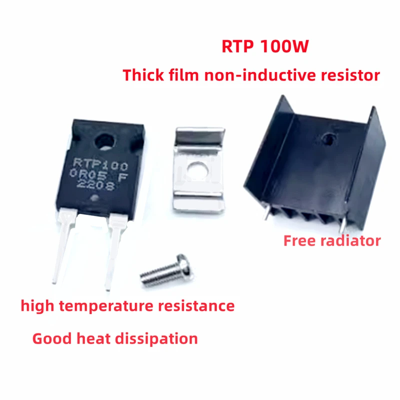 20 W 35 W 50 W 100 W RTP 0,05 R bis 5 KR 15 20 30 50 100 250 500R 1K 3K 5K Dickschicht-Nichtinduktiver Probenahme-Präzisionswiderstand 500R – Detail 7