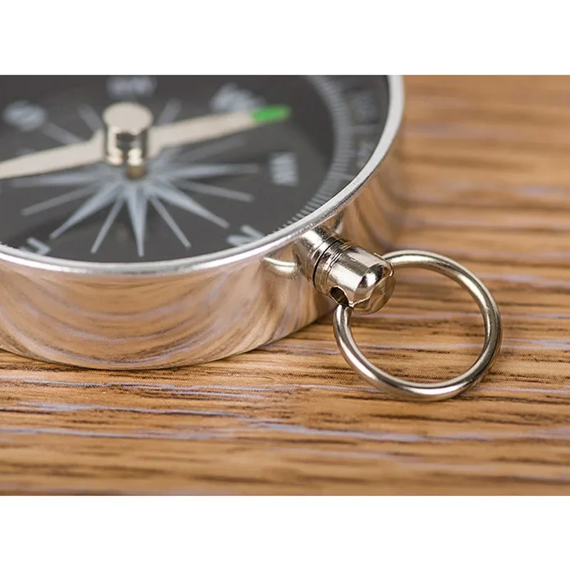 G44 Compass Keychain Pendant Aluminum Alloy Metal Portable Pocket Outdoor Adventure Travel Compass