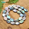 High Quality 5Beads Natural Shell Beads Coin Abalone Shell Loose Beads For Jewelry Making Bracelet Necklace DIY 2