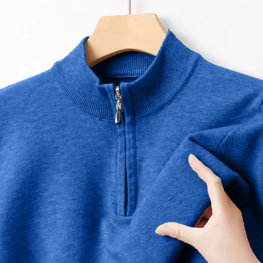 Animal Game Men's Knitwear Long Sleeve Pullover Sweater Polo Zipper Sweaters Solid Casual Streetwear Cardigan Men Cold Blouse