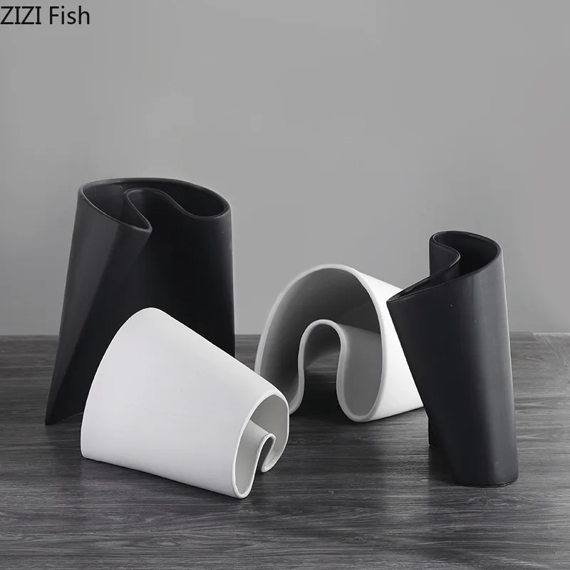 

Креативная нестандартная керамическая ваза, цветочные горшки, украшение для стола, украшения, цветочная композиция, цветочные вазы, комнатный эстетический Декор