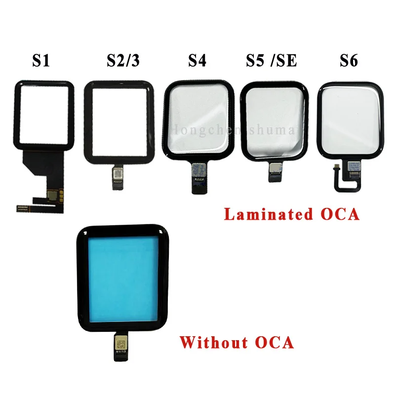 

5pcs/lot Touch Screen Digitizer Glass Lens Panel For Apple Watch SERIES 1 2 3 4 5 6 SE 38mm 42mm 40mm 44mm TouchScreen Parts