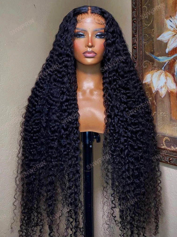 Human Hair Wigs 250 Density Curly Wigs 30 40 Inch 13x6 Hd Lace Frontal Wig Human Hair Brazilian Deep Wave Lace Front Pre Plucked