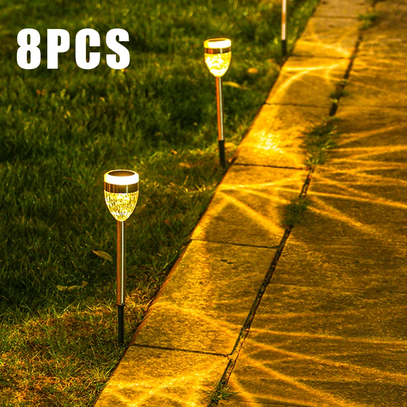 Solar LED Lights Outdoor Garden Pathway Decoration Stake Light Landscape Yard Balcony Patio Decor Solar Lawn Lamp solar light waterproof landscape led lights for pathway patio yard lawn solar led light outdoor garden decoration outdoor lamp