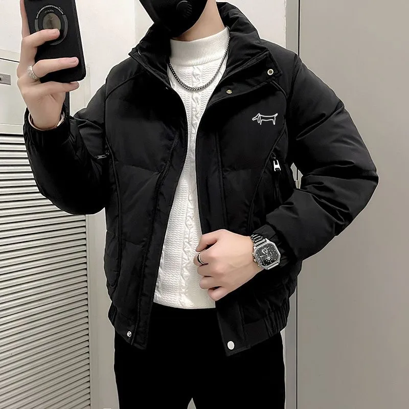 말본 High Quality Golf Jacket Men Golf Wear Winter New Authentic Padded Thickening Keep Warm Short Coat Men Apparel
