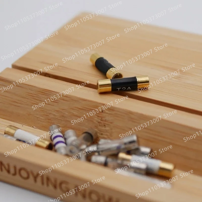 5x20mm 오일 함침형 슬로우 블로우 퓨즈 5N 순수 실버 골드 나노 코팅 오디오 프리앰프 앰프튜브 앰프 CD DAC