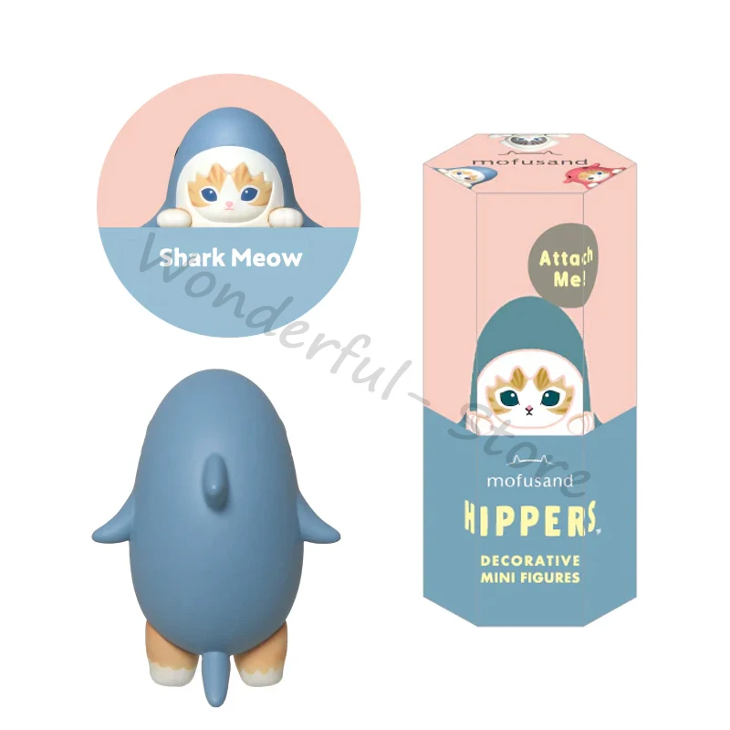 Hippers Mofusand Doll Mystery Box Cute Cats Blind Box Shark Meow
