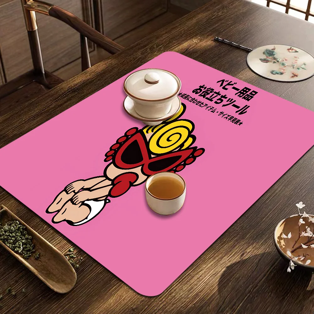 Japan Fashion Hysteric Mini Non-slip Fast Water Absorption Anti-scalding Imitation Tile Printing Coffee Machine Draining Pad 5
