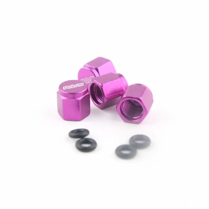 Premium Aluminum Tire Valve Stem Caps - Titanium Finish, Set of 4