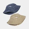 2025 Cotton Embroidered Pattern Bucket Hats Outdoor Hiking Fisherman Hat Travel Mountain Climbing Sun Cap for Men and Women 60cm 3