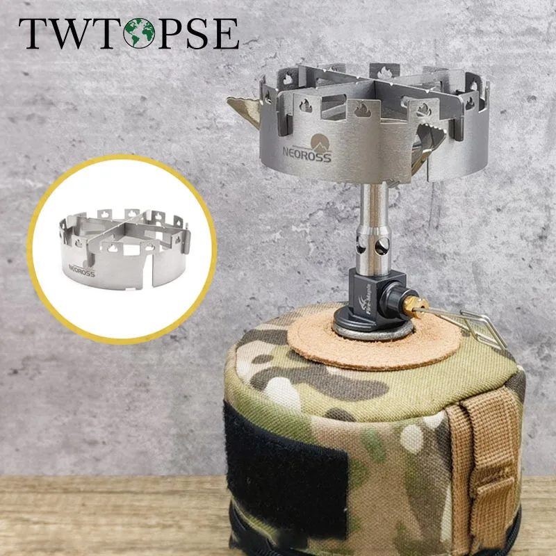 

TWTOPSE Titanium Windproof Ring For MSR Small Rocket Alcohol Furnace Ultra Light Titanium Support With Storage Box Accessories