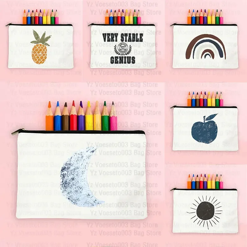 

Merci Maîtresse Teacher's Canvas Makeup Cosmetic Lipstick Wash Bag School Pencil Stationery Pouch Gift for Teacher lipstick Bags