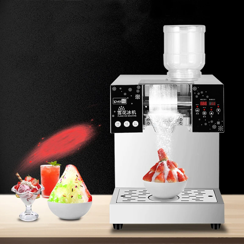 Snowflake Ice Crusher Machine Commercial 2000W 110V 220V Korea Bingsu 400Kg/24h Snow Shaver Maker Ice Crusher Machine Snowflake Ice Cream Machine