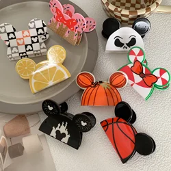 Muweordy Cartoon Mickey Hair Claw Cute Hair Clip for Women Girls Hair Catches Princess Crab Hair Clip Fashion Hair Accessories