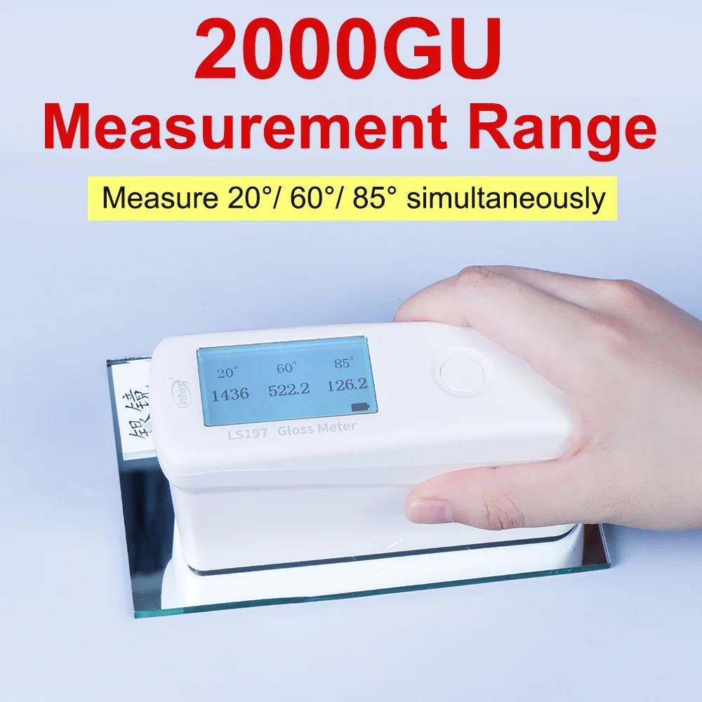 Glossmeter Coatings Glossmetre Glosmeter Glossmeter 20 60 85 LS197 Multi-angles Large Measuring Range Software High Precision