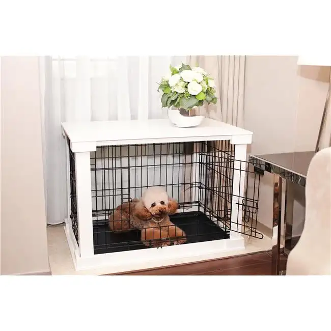 

PTH0251720100 Cage with Crate Cover- White - Large Metal chastiy cage Clear backpack Rat hanging bed Estim shock cage Parakeet b