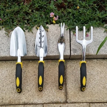 3/5Pcs Garden Tool Set Garden Shovel Transplant Trowel Hand Rake Weed Puller Garden Fork Pruning Shear for Planting Weeding