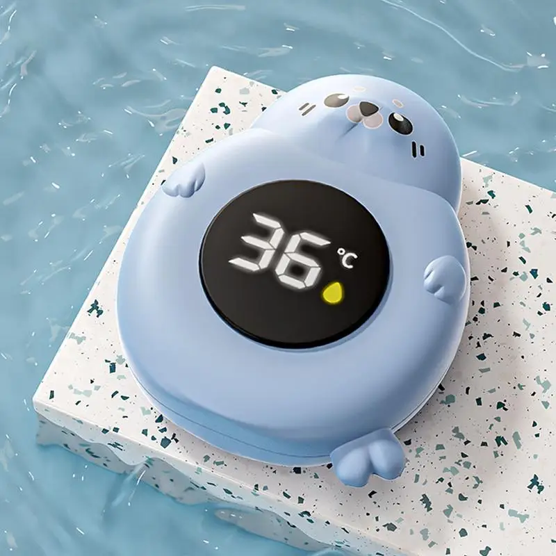Tub Temperature Gauge Waterproof Digital Water Temperature Gauge Cute Animal Design Upgraded Sensor Led Display Bathtub Pool