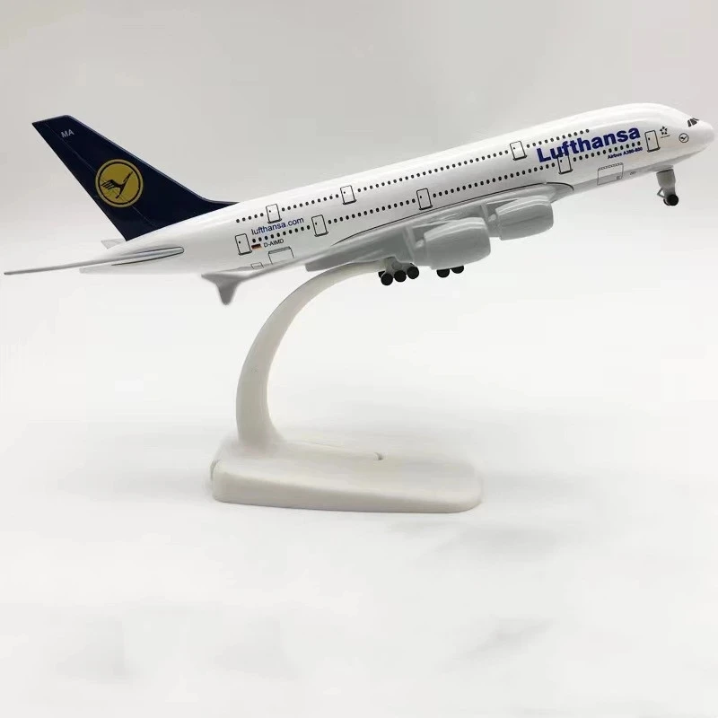 

Модель самолета из металлического сплава, 20 см, немецкая модель самолета Air Lufthansa Airlines, Боинг 747 B747 400 авиакомпании, модель самолета w, подставка, подарок для самолета
