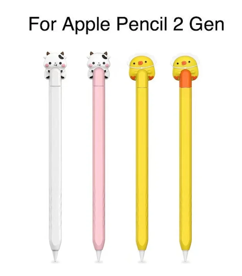 For Funda Apple Pencil Pro/2 Case Duotone Soft Silicone Protective