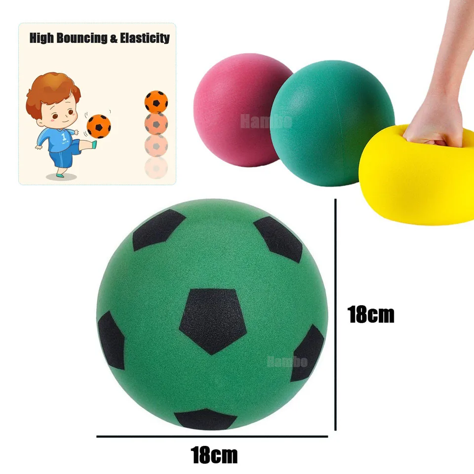 Ball Ballsilent Foam Soccer Ball 18cm - Indoor Mute Bouncing Ball For All  Ages
