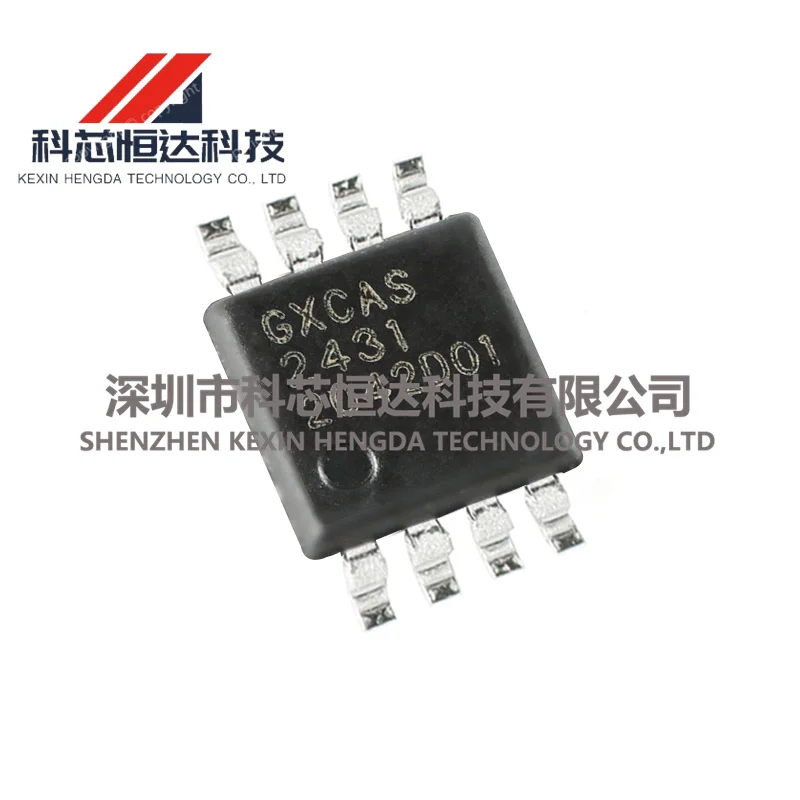 10PCS original authentic GX2431P MSOP-8 1K-bit 1-WireEEPROM chip single-bus electronic label chip