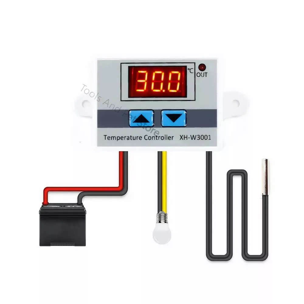

XH-W3001 Digital Control Temperature Microcomputer Thermostat Switch Thermometer New Thermoregulator 12/24/220V