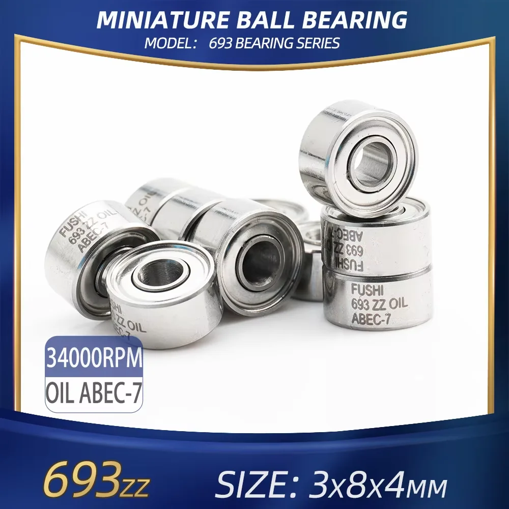 10pcs 693ZZ 3*8*4mm ABEC-7 830 강력한 드릴 브러시 핸드피스/기구..