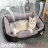 Color square winter soft warm house for dog bed for dog mat waterproof cat bed pet bed for Large Medium Small Dog House 3