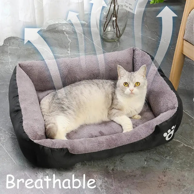 Color square winter soft warm house for dog bed for dog mat waterproof cat bed pet bed for Large Medium Small Dog House 3