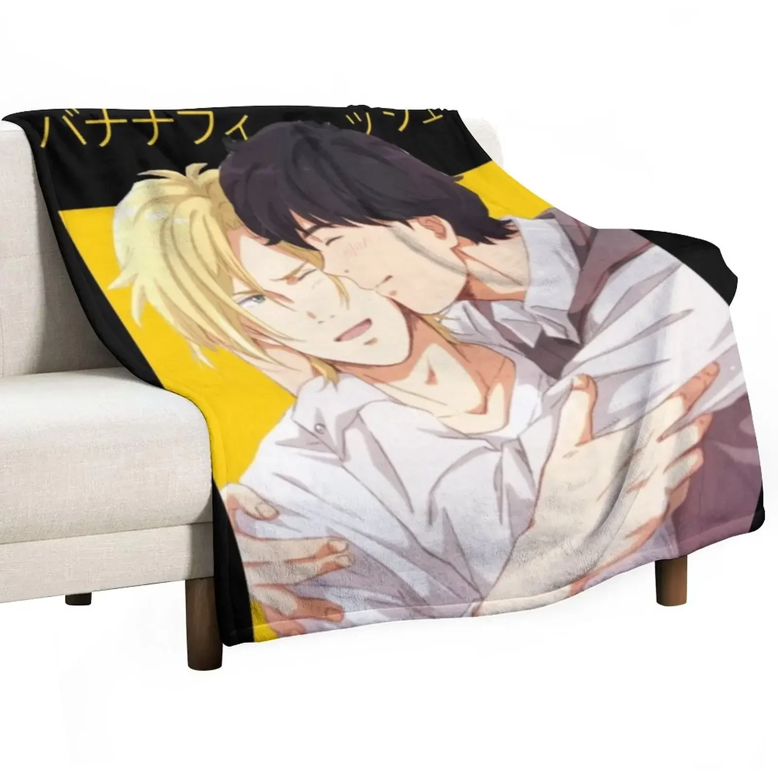 Ash Ed Eji - Banana Fish Throw Coperta Coperte Morbide Pesanti