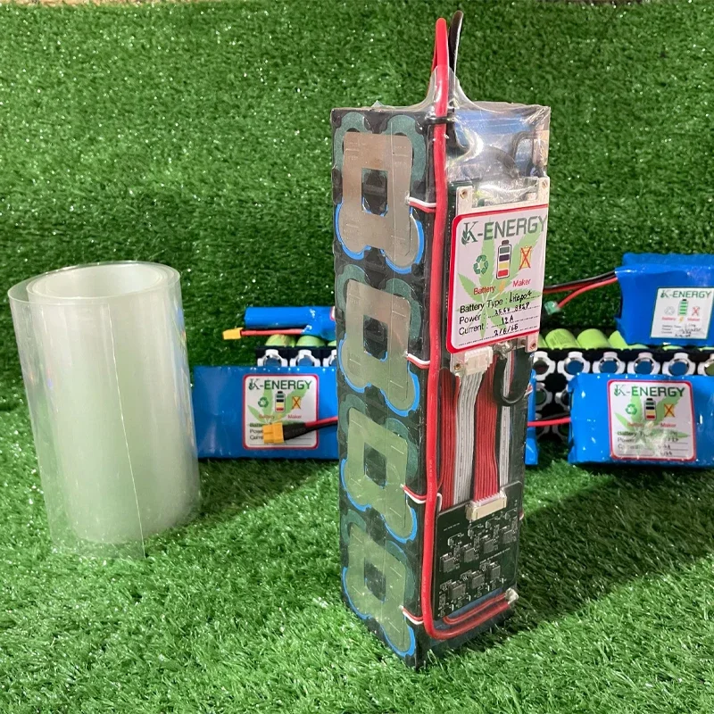 18650 PVC 열 수축 튜브 배터리 팩, 투명 폭 200mm  500mm 절연 보호 필름 랩 리튬 케이스 케이블 슬리브