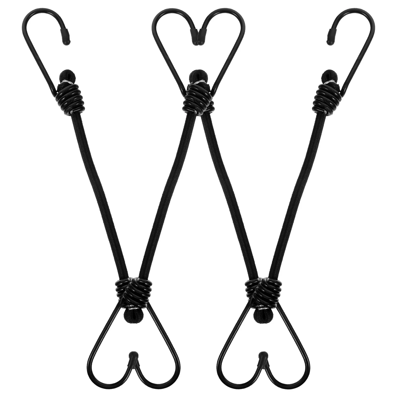

4 Pcs Bike Bungee Cord Cargo Strap Elastic Bands Straps Motorcycle Fixing for Metal