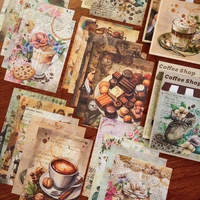 Yoofun 30pcs/lot Coffee Theme Scrapbooking Material Paper Decor Paper DIY Journaling Collage Stationery Background Paper 2