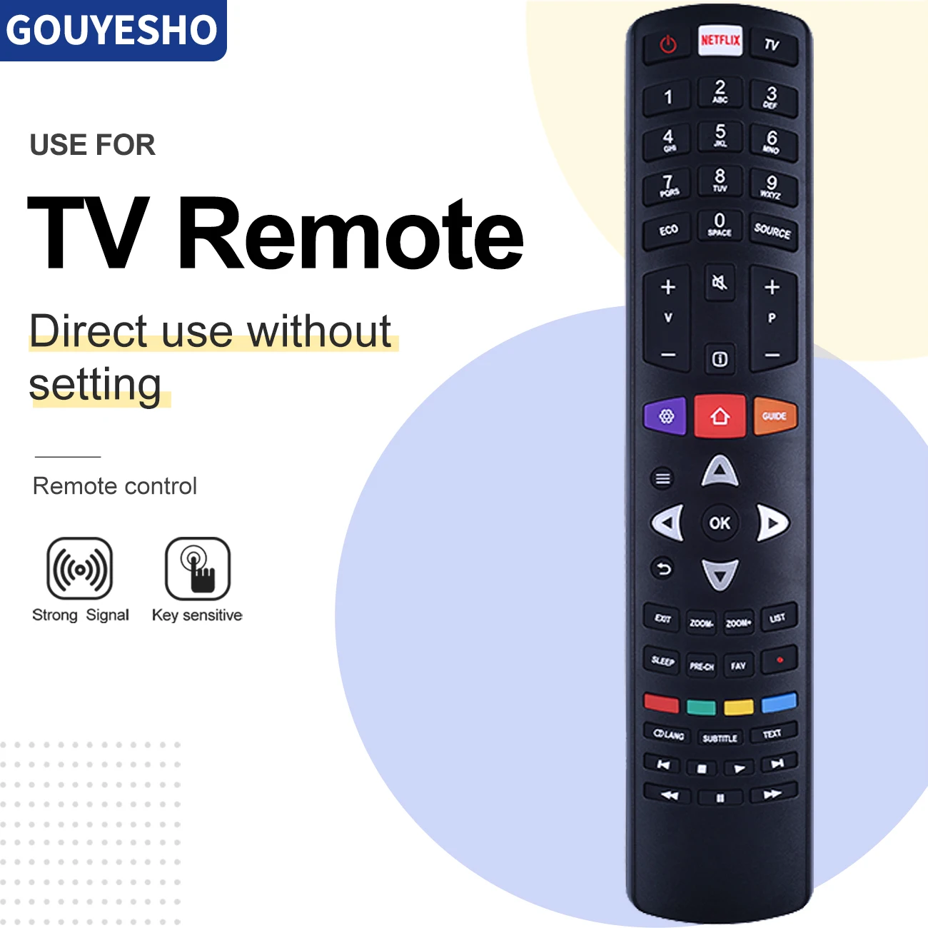 Nuova Qualità Universale Per Tcl Rc311 Fui2 Muslim3D Smart Netflix Lcd Tv Remote Control