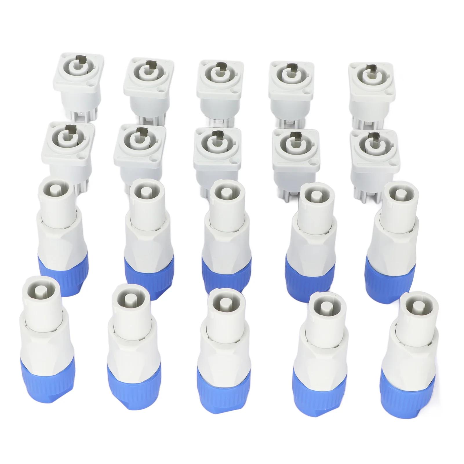 3 Pin Male and Female Head Connectors 20A Plug and Play Speaker Power Connector for Beam Light Stage Light Power
