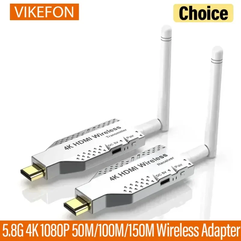 HDMI-Compatible 50M Wireless Video Receiver for TV Box Monitor Projector PC