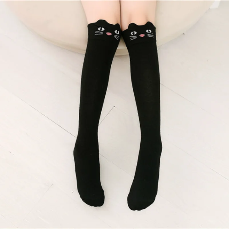 

Baby Boys Girls Sports Knee High Long Socks Cotton Breathable Cartoon Soft Kids Sock Children School Uniform Socks