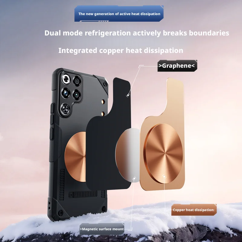 Lightweight Silicone Copper Heat Sink Gaming Case with Refreshing Grip